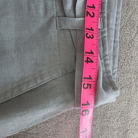 Kenar 100% Linen Blend Wide Leg Pants grey sz 6 - Picture 4 of 7